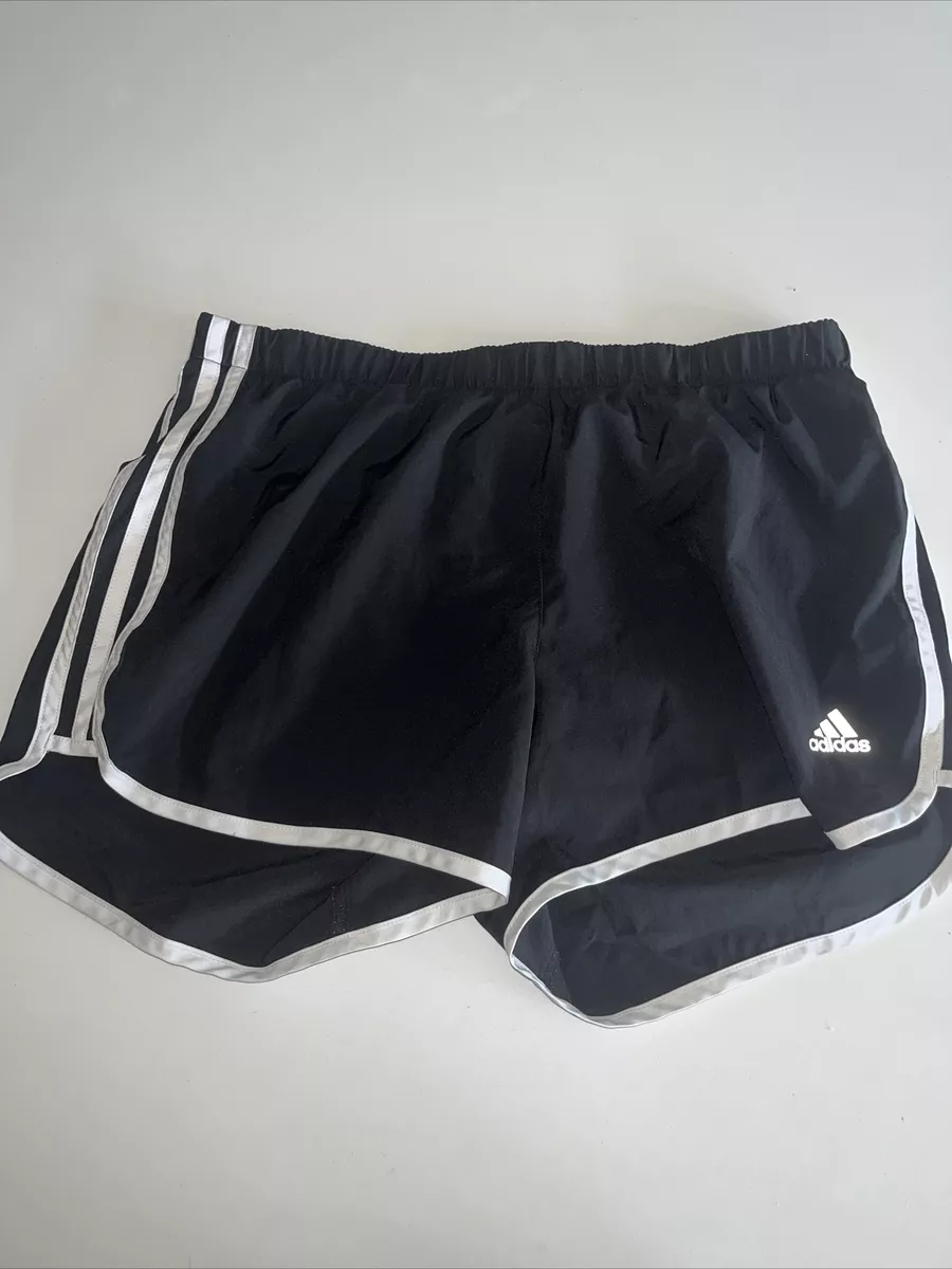 Adidas Womens Climalite Athletic Running Shorts Medium Black