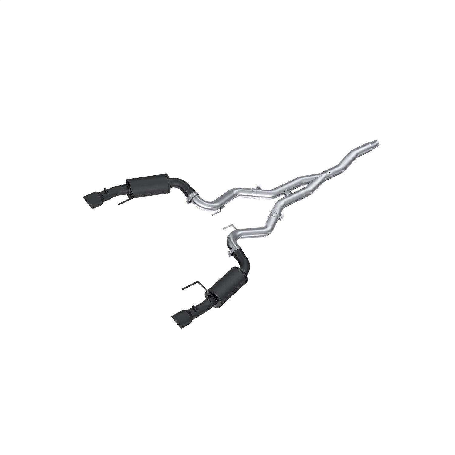 MBRP Exhaust S7274BLK Armor BLK Cat Back Exhaust System Fits 15-25 Mustang