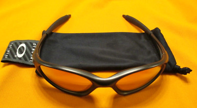 OAKLEY MINUTE 1.0 GEN 2 FMJ GREY FRAME W FIRE IRIDIUM & ORANGE ICONS SUNGLASSES