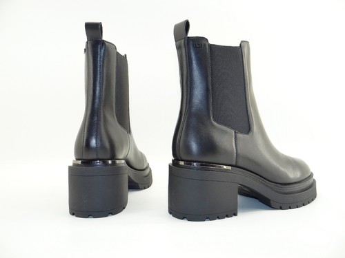 Botines DKNY PATRIA Chelsea Boots negro plataforma zapatos cuero talla 39 uk6 - Imagen 5 de 15