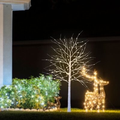 Bonetti LED Lichterbaum In Birkenbaum-Optik Warm-weißen LED Lichtern