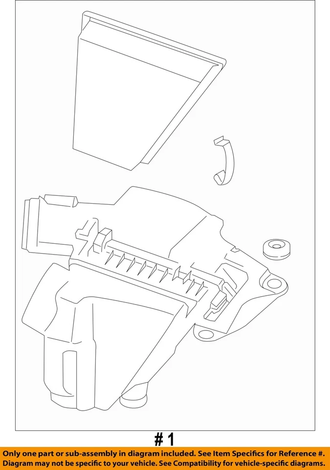 Conjunto de filtro de aire usado se adapta a: BMW X1 2014 2,0 L 28i grado A Foto 4 de 4