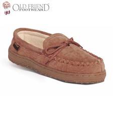 NEW Old Friend Women  s Suede Moccasin Slipper Slip On Shoes - Size 9M