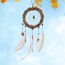 Home Decor Dreamcatcher Rattan Handmade With Feathers For Wall  Car