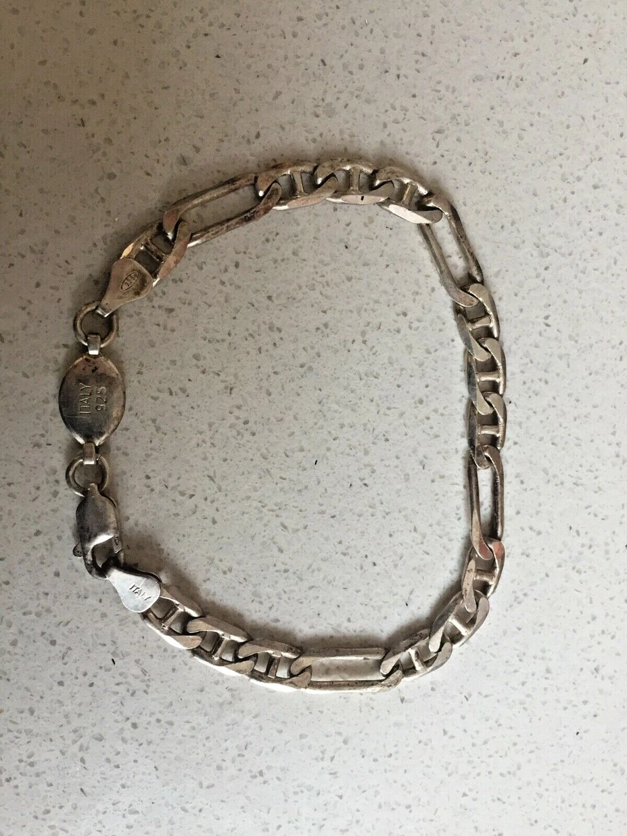 SILVER BRACELET MARKED 925 MADE IN ITALY ANGUS AND COOTE MAKERS MARK