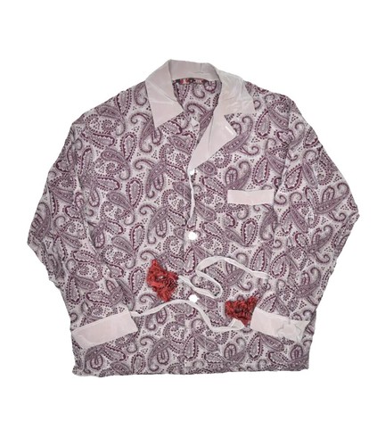 HERMES Vintage Era Valouse Skipper Long Sleeve Shirt Purple