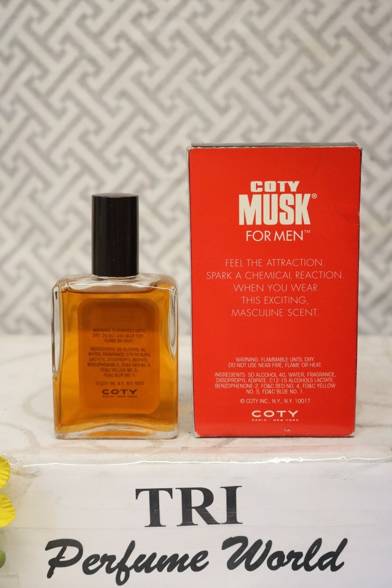 Coty MUSK for Men Cologne Splash 2.0 fl. oz. Vintage | eBay
