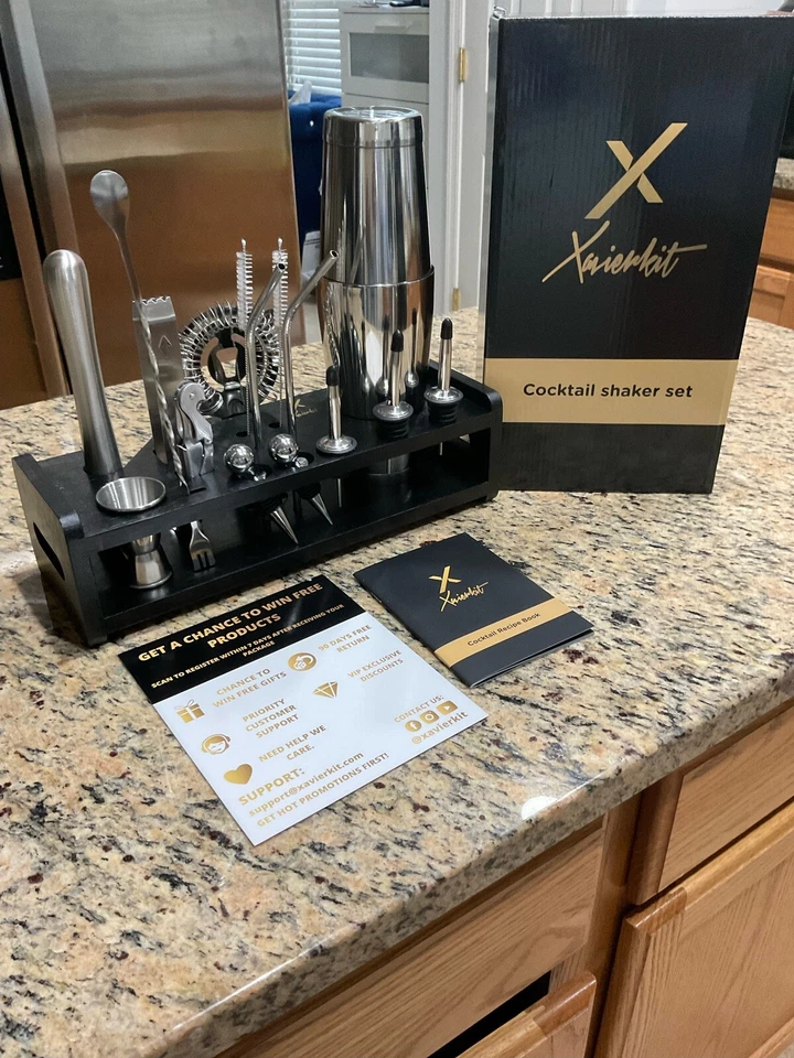 cocktail shaker set bartender kit - Image 4 of 4