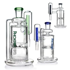 Ash Catcher 14mm 90 Degree Turbine Perc & Honeycomb Perc For Bong