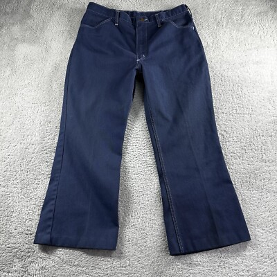 Vintage 70s Maverick Jeans 33x24.5 Blue Bell Bottom Made in Vintage 70s Maverick Jeans 33x24.5 Blue Bell Bottom Made in