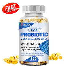 Digestive Enzymes Prebiotic & Probiotics Gas, Constipation & Bloating Relief 120