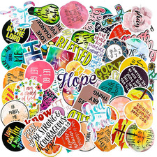 200 Pieces Inspirational Stickers Jesus Faith Stickers Waterproof Wisdom Words D