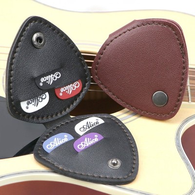 PU-Leder Guitar Plectrums Tasche Staub dicht Guitar Picks Holder