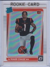 JA'MARR CHASE ROOKIE CARD 2021 Donruss Optic HOLO PRIZMS VARIATION Bengals $$ RC