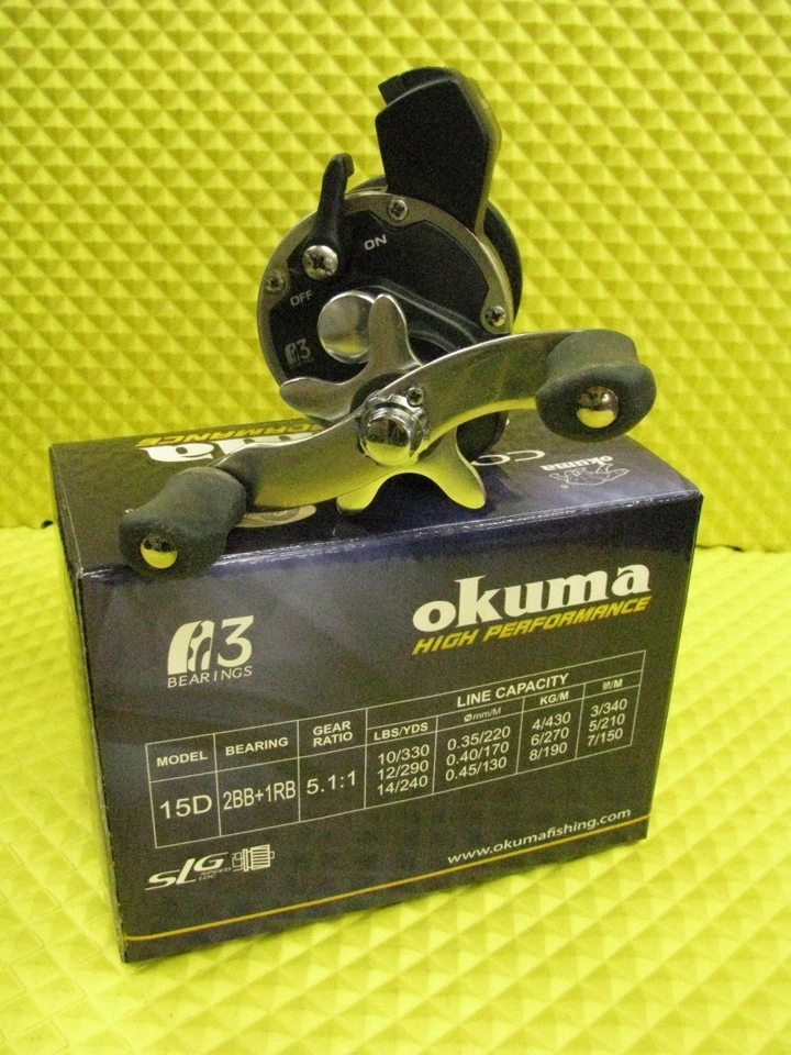 Carrete de arrastre contador de línea Okuma Convector CV 15D paquete de 4 Foto 4 de 4