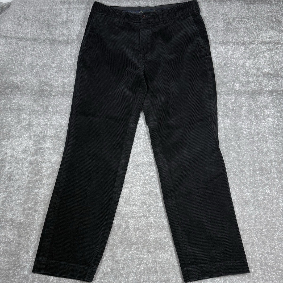 POLO by Ralph Lauren PRESTON パンツ黒 32/32 Polo Ralph Lauren Preston Pants Men's 36x32 Black Wide Whale