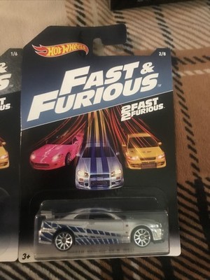 ホットウィール fast&Furious R34 s2000 Eclipse Hot Wheels Nissan Skyline GT-R R34/Honda S2000- 2 Fast 2 Furious
