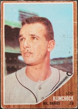 1962 Topps Baseball Lou Klimchock #259 PR