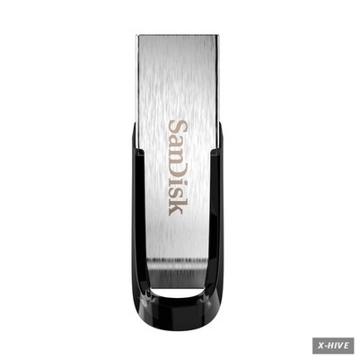 SANDISK 128GB Ultra Flair USB 3.0 Flash Drive, SDCZ73-128G-G46, Black