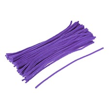 100Pcs Pipe Cleaners 30cm/12 inch Chenille Stems for DIY Art Crafts Light Purple