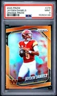 2025 PANINI PRIZM ORANGE PRIZM #278 JAYDEN DANIELS 207/249 PSA 9