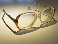 Vintage Invicta Eyeglass Frames Cressida C16 Round Square Translucent England