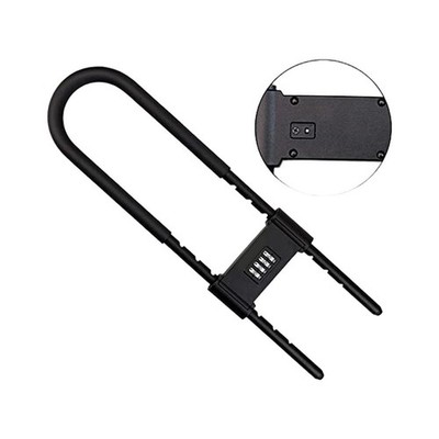 Keyless U Lock with Adjustable Size for Bikes Motorcycles Doors Fences