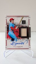 2025 Panini Impeccable Ted Simmons Auto Lumber Signature Bat Cardinals #ILS-TS