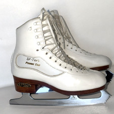 SP-Teri Power Tab Figure Ice Skates Womens Size 6.5 A Fits 7.5 - 8  White