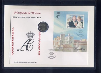 Numisbrief 2011 2 Euro Münze aus 2009 Monaco 4 - Imagen 1 de 2