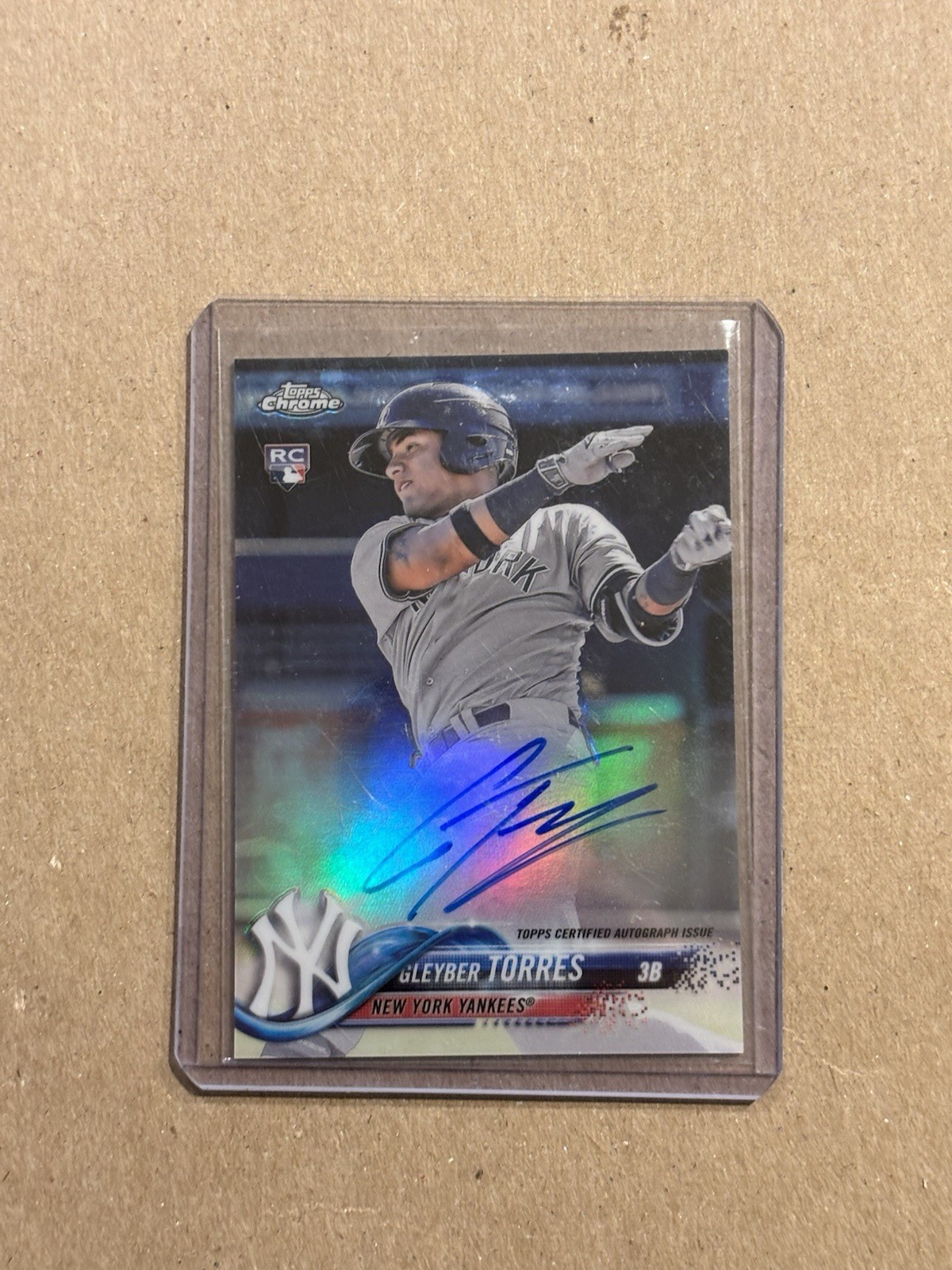 2018 Topps Chrome - Rookie Autographs Gleyber Torres #RA-GT Refractor /499