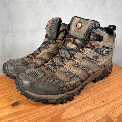 Merrell Moab 2 Mid Waterproof Mens Size 11 Brown Good Hiking Boots J06053