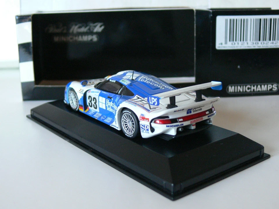 Minichamps 1:43 Porsche 911 GT1 #33 24 horas Le Mans 1997 Team Schubel edición limitada Foto 4 de 4