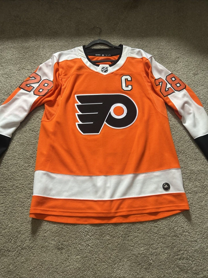 Claude Giroux #28 Philadelphia Flyers Jersey Orange Home Adidas First Gen 54/2X - Image 3 of 4
