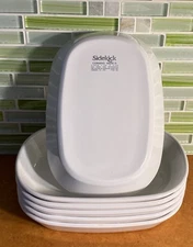 6 VTG Corning Ware Sidekick Plates Snack Dishes 4 1/2 X 6 3/4 Made in USA