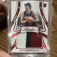 2023-24 Panini Flawless - Patches Jaime Jaquez Jr. #PAT-JJJ Ruby /15 (MEM, RC)