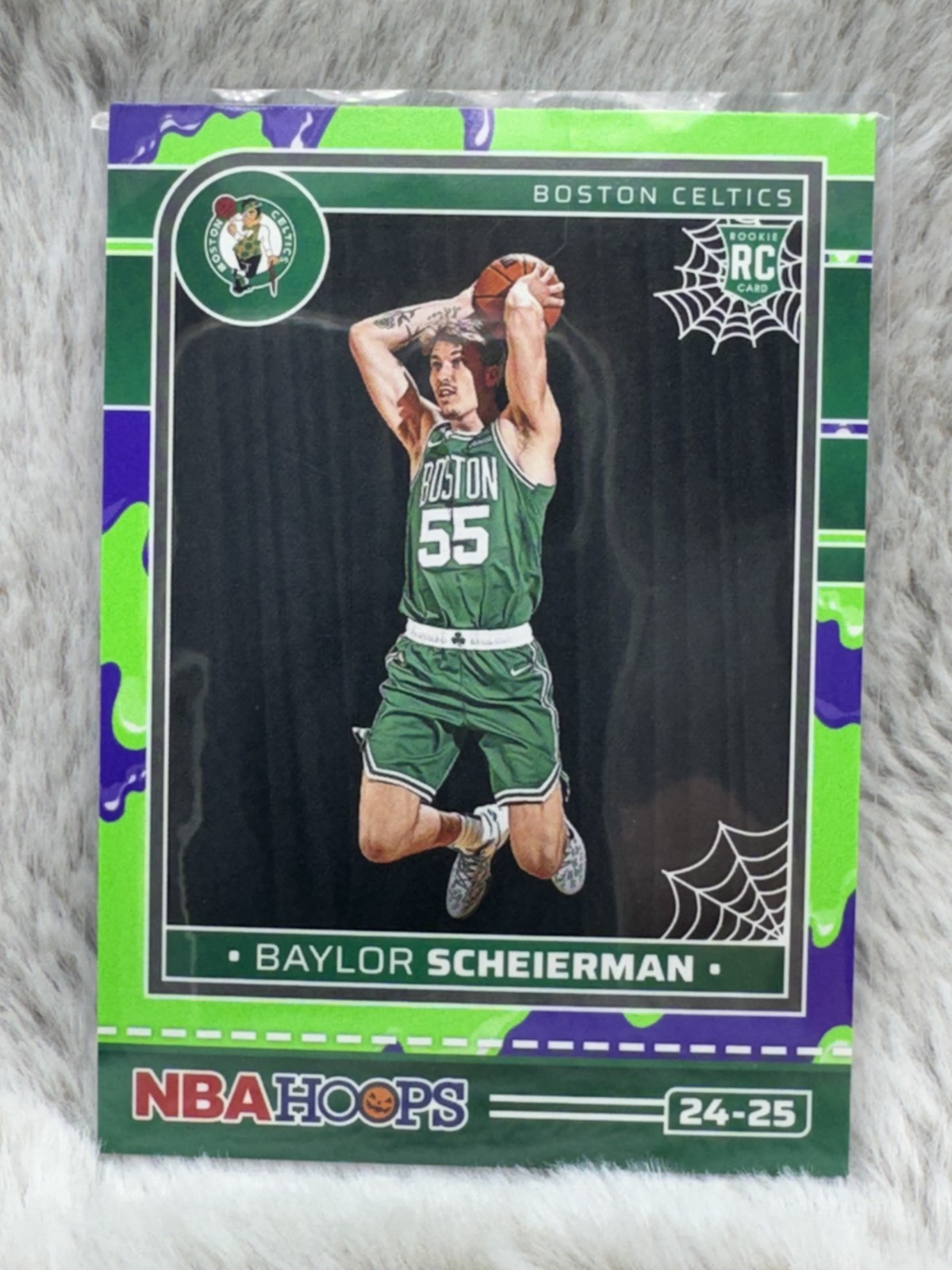 2024-25 Hoops Haunted Hoops #249 Baylor Scheierman Slime RC