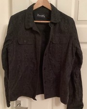 Casual & Co (qvc) Black Lacy Jacket Size L