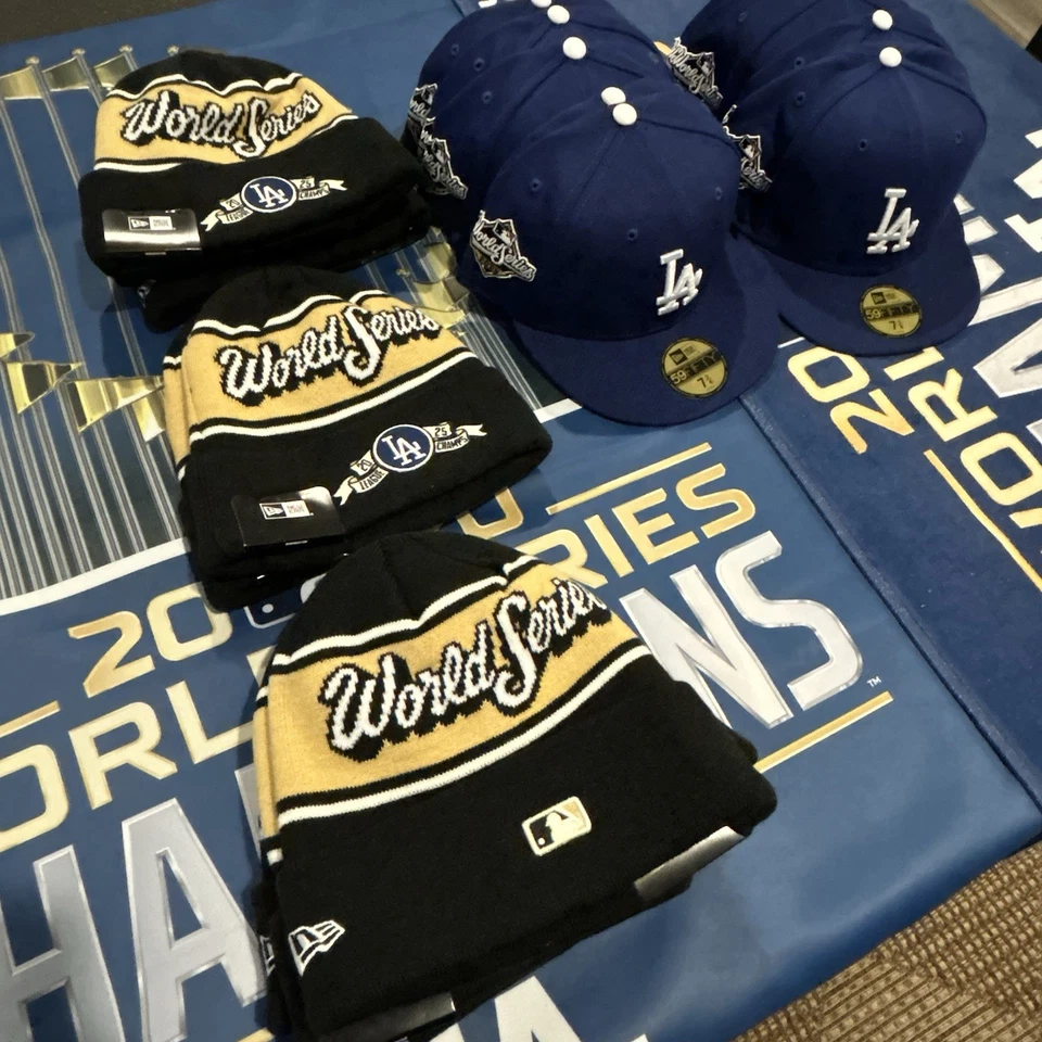 New Era 2025 Los Angeles Dodgers Gorro Vestuario Tejido Sombrero Serie Mundial NLCS Foto 4 de 4