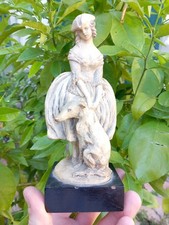 Guido CACCIAPUOTI (1892-1953) Statuette Terre Cuite Elegante au Barzoi Chien XXe