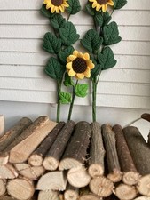 1:12 New Dollhouse Miniature Delicate Polymer Clay Sunflower Stalk Flower