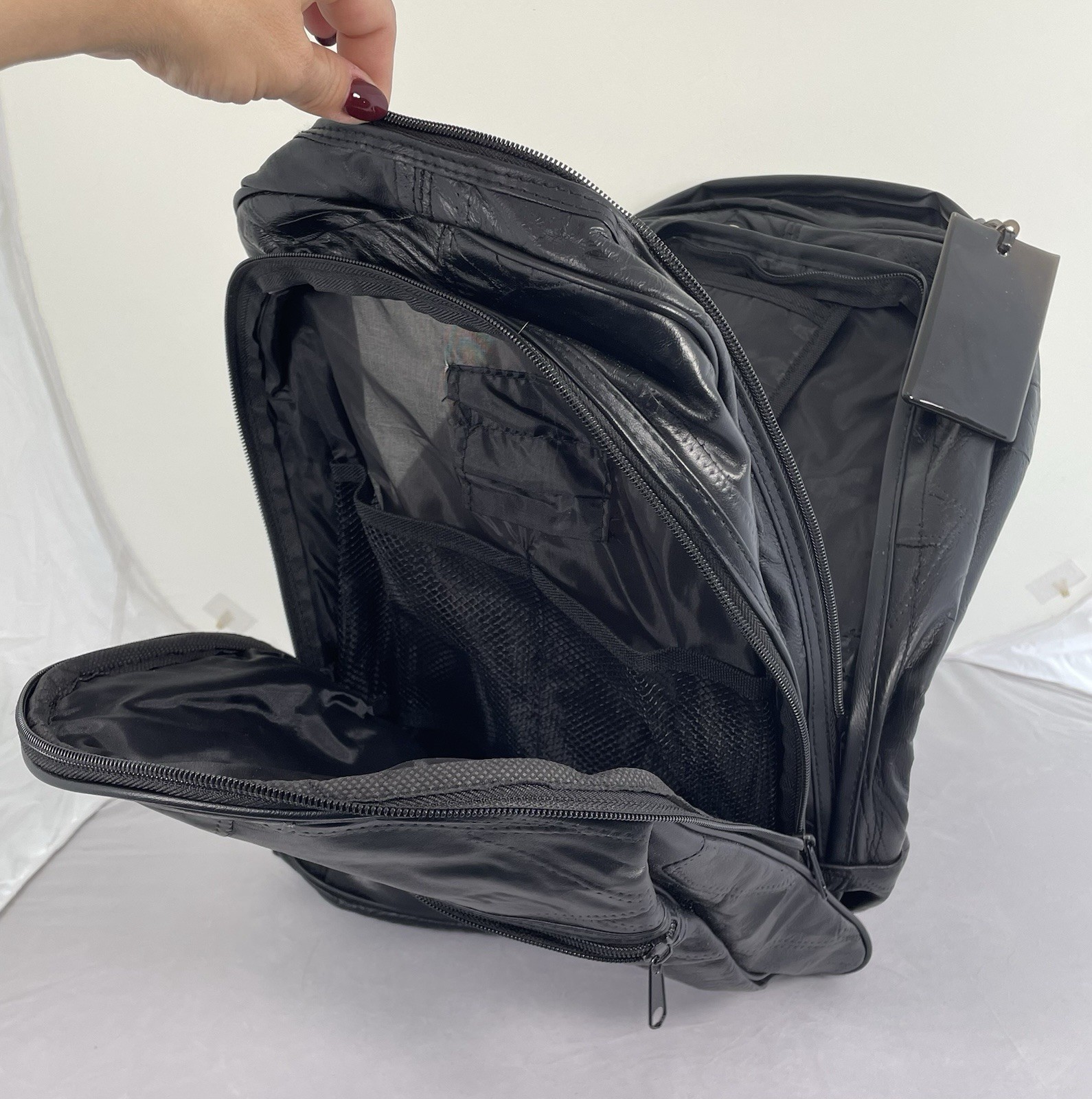 Embassy Genuine Leather Black Patchwork Men’s Bac… - image 6