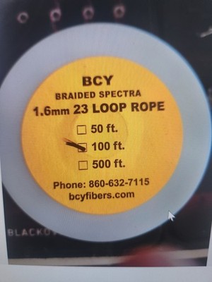 Bcy 23 Spectra D Loop Flo Black 5 Ft        (ebay fee included in shipping cost)
