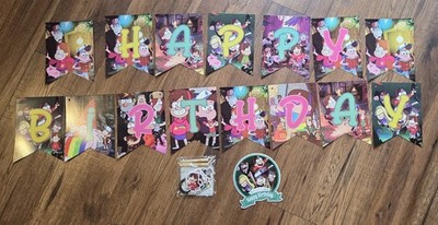 Gravity Falls Cup Cake Toppers and Birthday Banner