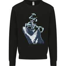 Megalodon V Grand Requin Blanc V Plongeur Homme Sweatshirt Pull
