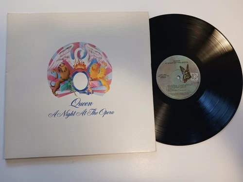 QUEEN ~ A NIGHT AT THE OPERA ~ 1975 1st Pressing Elektra ‎7E-1053 ‎Embossed  NM