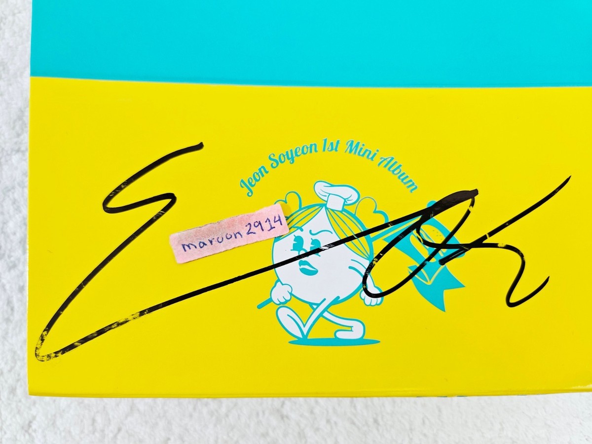 G)I-DLE JEON SOYEON Windy Signed Promo Album Autographed + Message