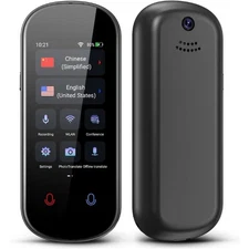 Smart Language Translator 138 Languages Real-Time Voice Photo Offline 3" HD