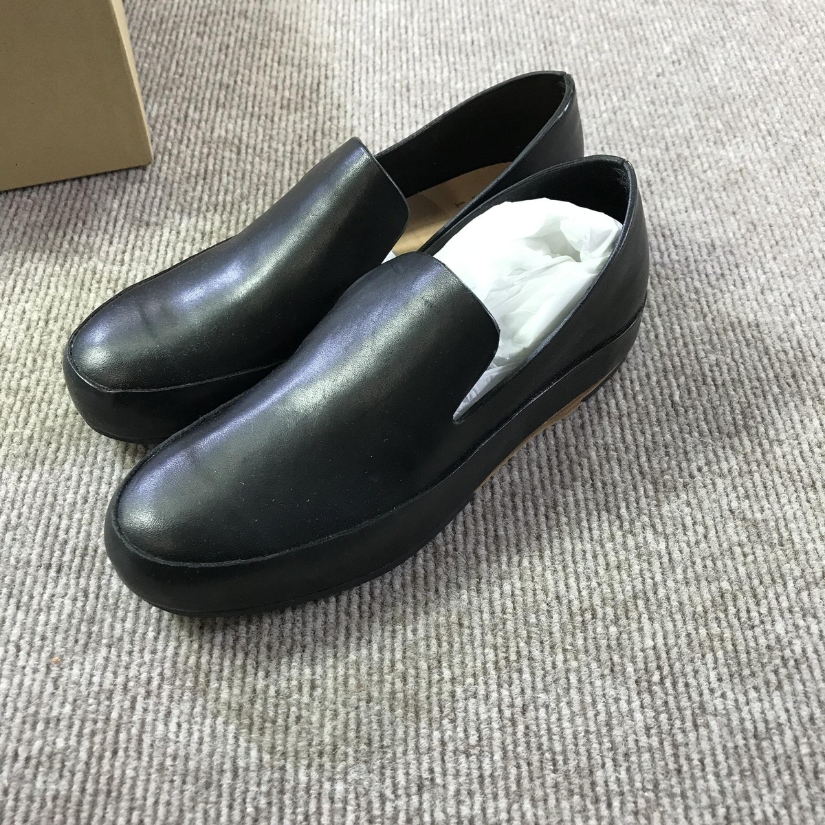 FEIT Shoes Womens 36 Semi-Cordovan Hand Sewn Slipper Rubber