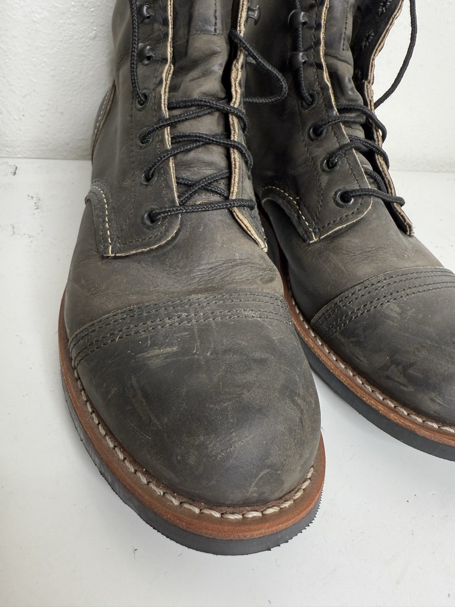 RED WING IRON RANGER 8086 チャコール Iron Ranger No. 8086 - Charcoal Rough & Tough - Mini-Lug Sole